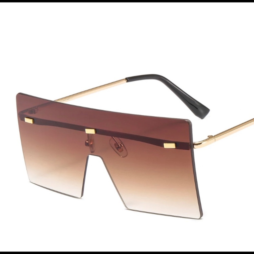Brown Oversized Sunglasses